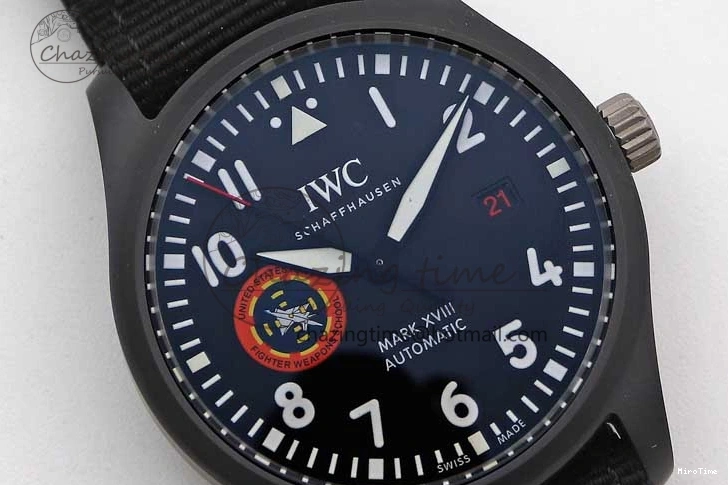 MIROTIME 0407 Mark XVIII ‘TOPGUN SFTI’ Ceramic M+F Best Edition Black Dial on Black Nylon Strap A MultiPurpose 7047